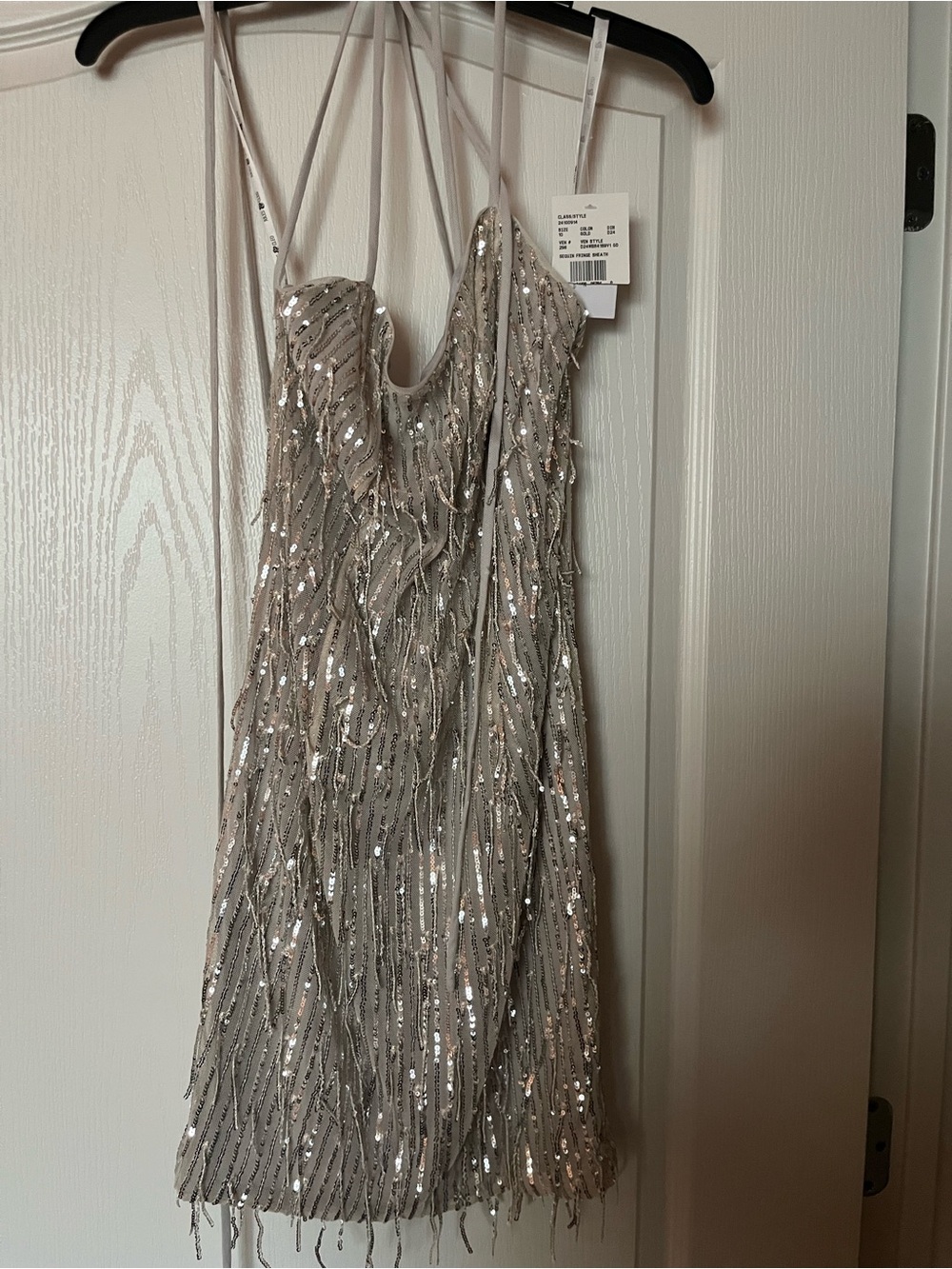 NEW WITH TAGS - Women’s Sequin Fringe Sheath Dress